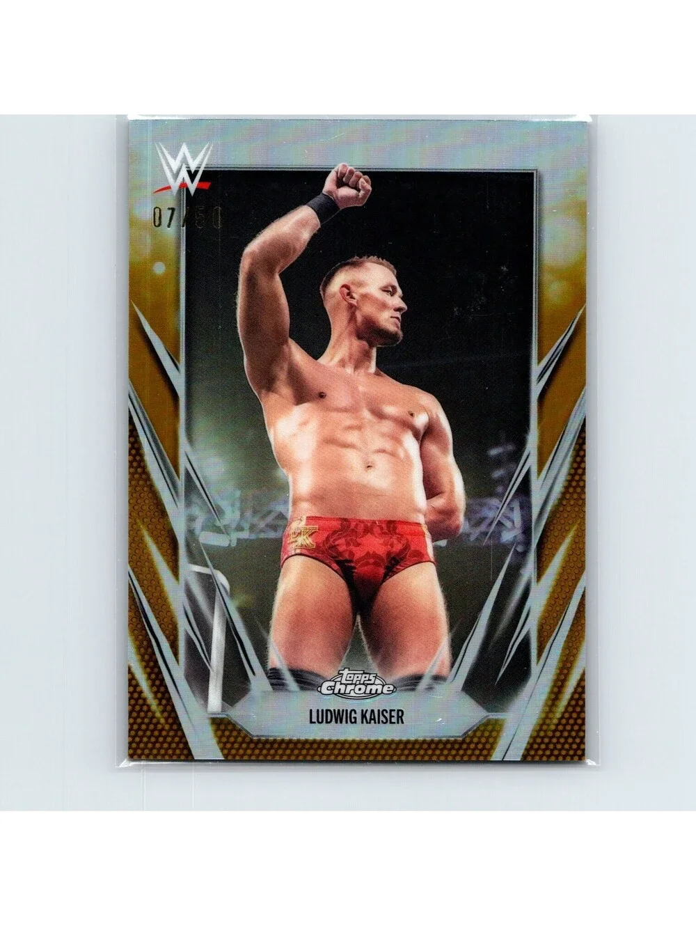 2026 Topps Chrome WWE Ludwig Kaiser #12 Gold Refractor #/50